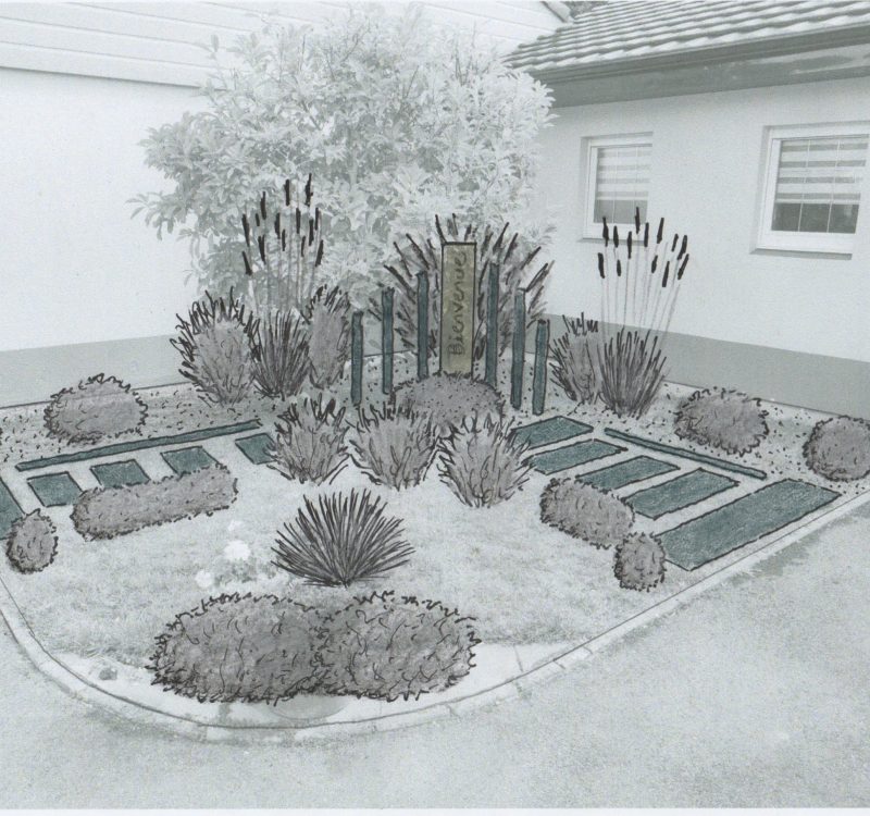 DproG extérieur paysagiste jardin minéral création conception paysagère étude projet paysager réalisation